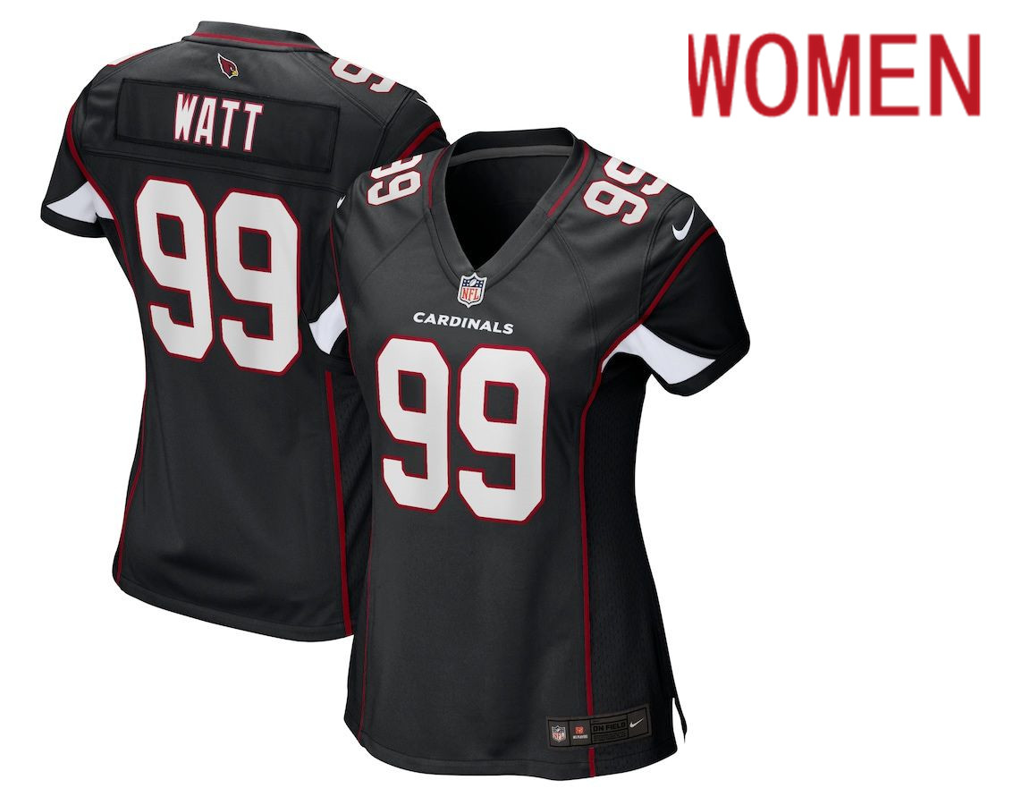 Women Arizona Cardinals 99 J.J. Watt Nike Black Alternate Game NFL Jersey